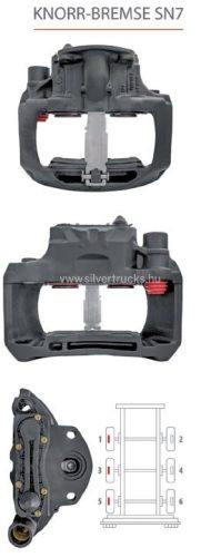 KNORR-BREMSE SN7 Bal oldal - K003784